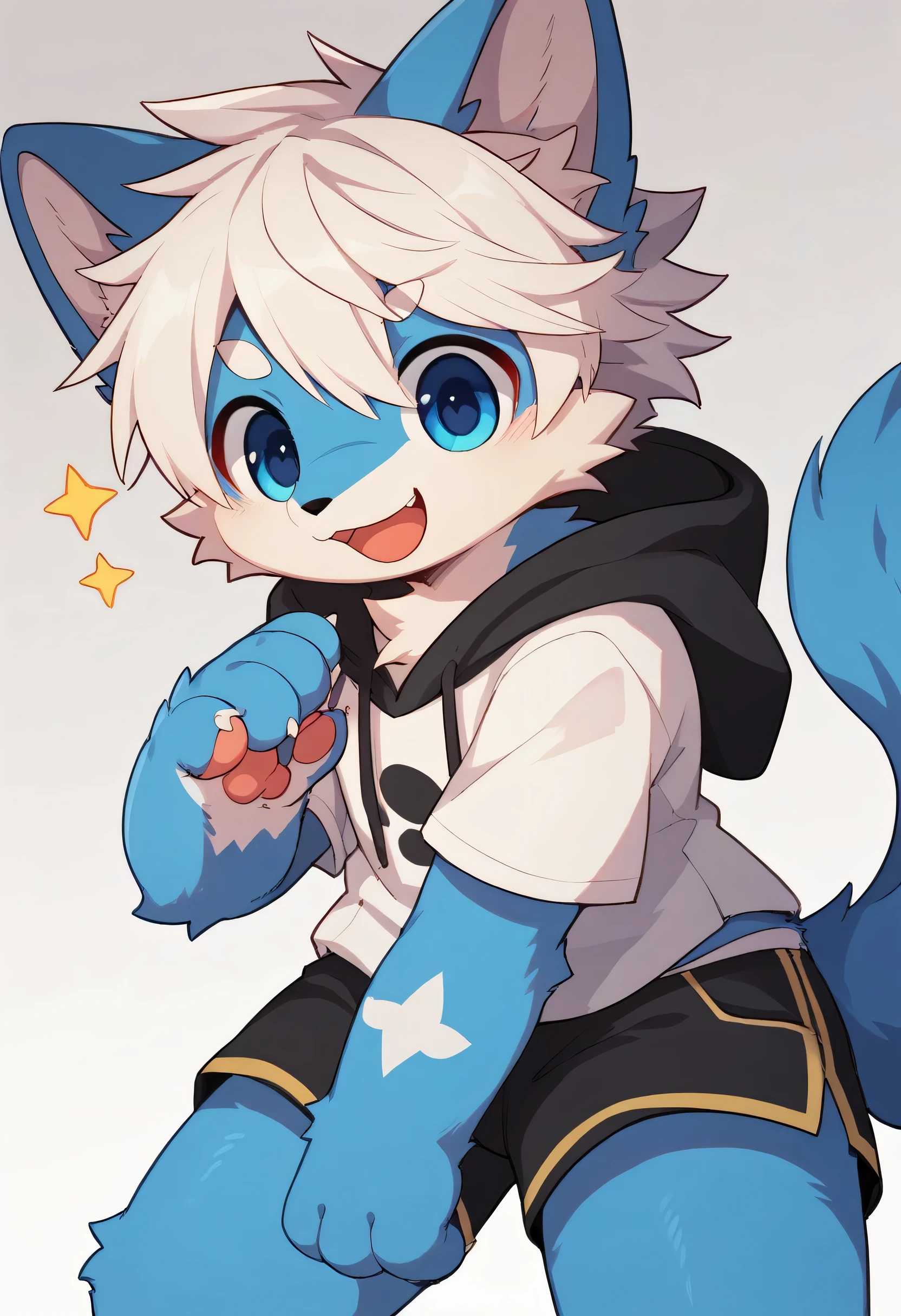  very detailedな, very detailed, dark blue fur white hair,,male, excited to see bones , Wolf fur ,Excited,participate, cute face, fluffy fur like one,Horny boy,Red Collar ,cute ears ,Fluffy Ears ,Dropped ears,Fluffy Ears ,Show your legs, Blue Ears Boy,Show me a paw ,red, cute fur boy , boy,Horny boy ,He's a cute boy showing his dick！,blue ears ,Blue Ear,,White background, Red Nose ,alone,Droopy ears, black shorts, black short-sleeved hoodie 