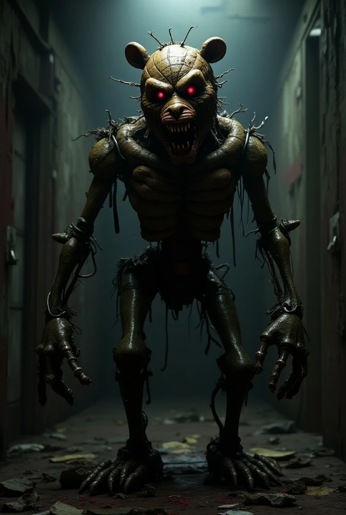 giant scary animatronic giving jump scare Five Nights at Freddy's