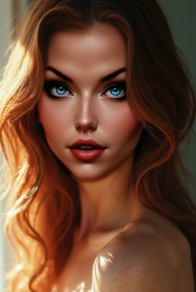 Beautiful boho women stunning merge of Scarlett Johanson. with Navy-blue-dress. blue lace. copper colored hair that is coarse, wiry, and tightly curled. It often has a rough texture, feels stiff to the touch, and may be prone to frizz and tangling. The curls can be densely packed. The Official Art – An Award-Winning Digital Masterpiece In 4K Ultra HD, Extreme Detail And Intricate Realism. This Concept Art Brought To Life By The Hands Of Artists Like Wlop & Artgerm In A Stunning 2D Vector Illustration. large, perky, full, well shaped spherical breasts. Background is a panoramic vista.
