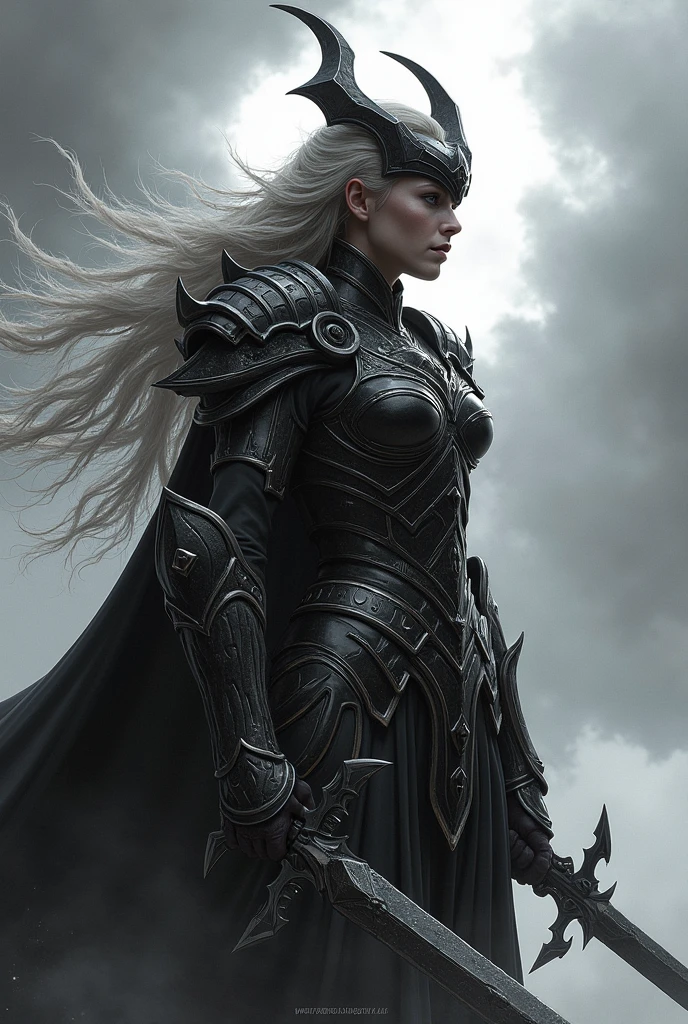 valkyrie, Armor, Black and white