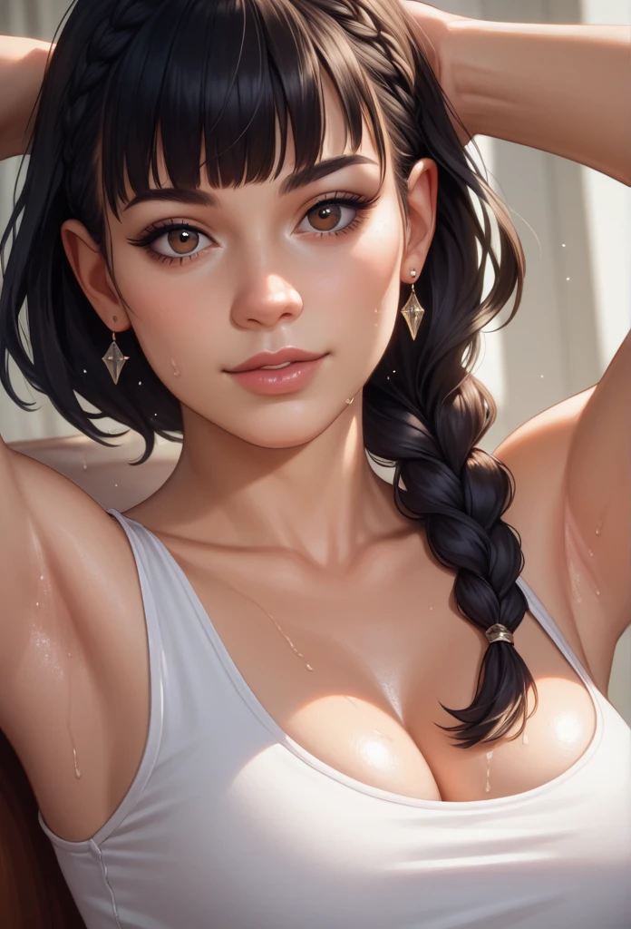 (Naughty Gal:1.25),look at me、(Dark Skin:1.68)、strip