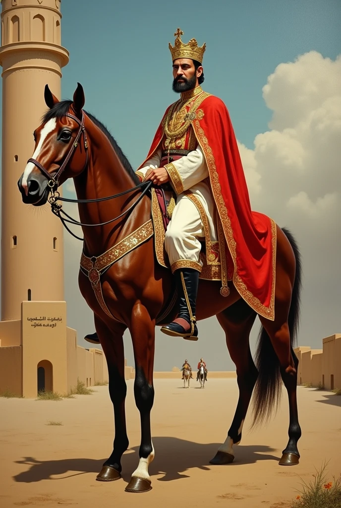 A detailed portrait of Sultan Mehmed II's triumphant entrance into the city of Constantinople after a successful siege.