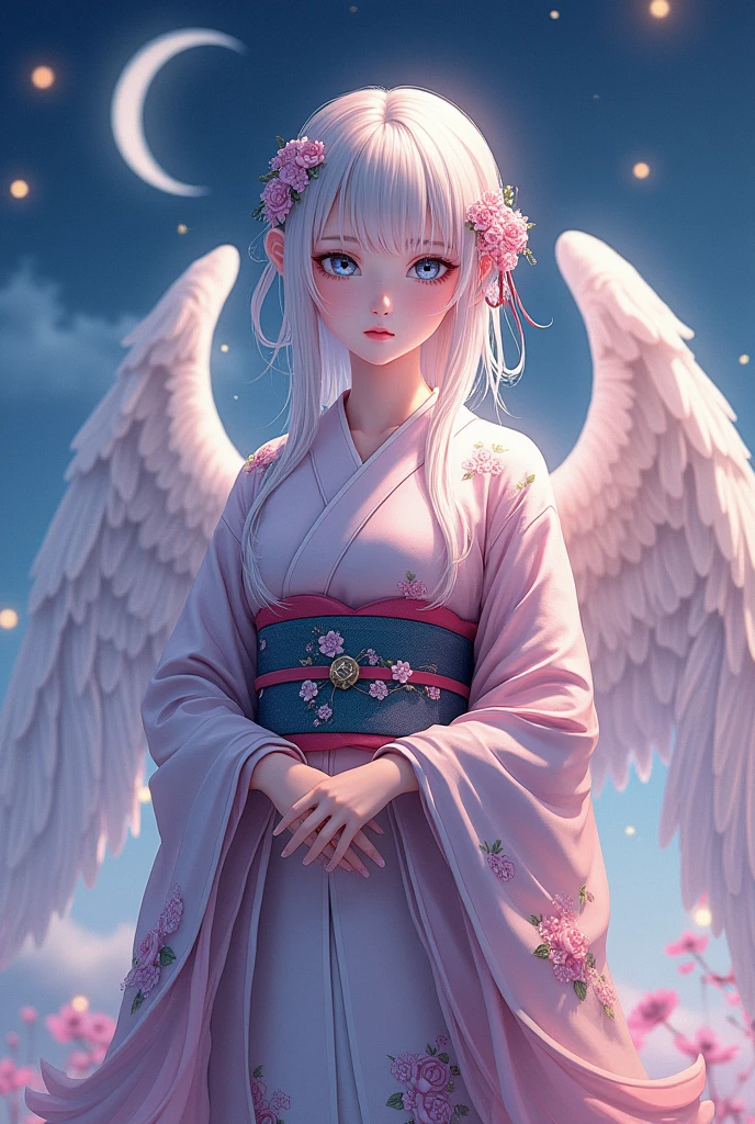 Cross Accessories、gazing at viewer、have a cross、wearing a white robe、Red Eyes、Wearing a red aura、Holding a cross、Fantasticalな背景、Pretty Woman、Best image、masterpiece、Fantastical、