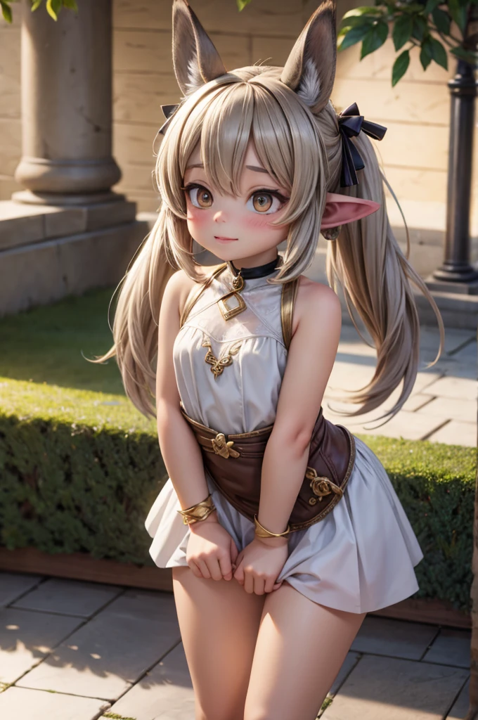  fullcg,Best quality,highest quality, 8k,Soft lighting, Confused, Looking at the audience, alone, smile, Knee socks,Nahida Genshin Impact | Character Lora 1283,((low length:1.5)),((chibi:1.5)),(()),1girl,difficult,cowboy shot,Beautiful cityscape,(standing:1.6),(Front facing:1.5),pretty made costume,