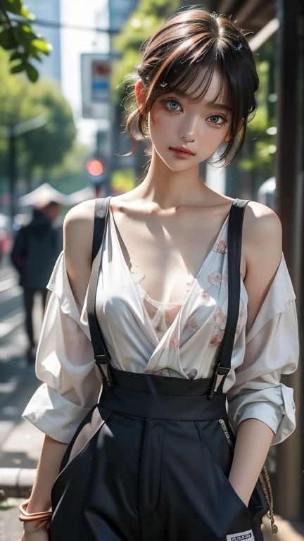 ((best qualtiy)), ((tmasterpiece)), (the detail:1.4), 3D, A beautiful hip skirt female image,HDR(HighDynamicRange),Ray traching,NVIDIA RTX,Super-Resolution,Unreal 5,Subsurface scattering、PBR Texture、post-proces、Anisotropy Filtering、depth of fields、maximum definition and sharpness、Many-Layer Textures、Albedo e mapas Speculares、Surface Coloring、Accurate simulation of light-material interactions、perfectly proportions、Octane Render、Two-colored light、largeaperture、Low ISO、White balance、the rule of thirds、8K RAW、