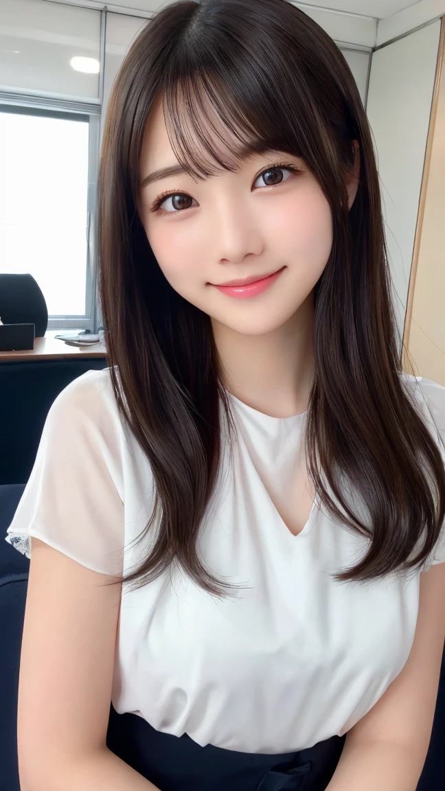 1 girl、japanese、Highest quality, (beautiful)、Very delicate eyes、Brown eyes、22-year-old female、office、Date、Summer clothes、smile、cheeks are slightly plump、(((whole body)))、As if looking up from below、Various poses、Various hairstyles、Highly detailed face、Perfect lighting、 (Perfect hands、Perfect Anatomy)、beautiful脚、ジャケット