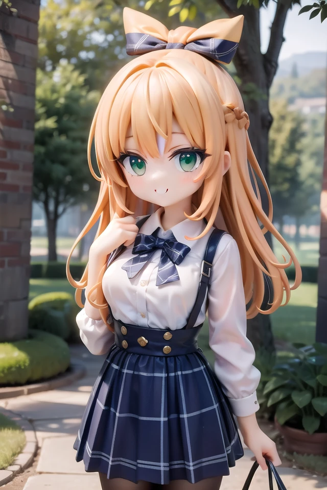 insanely detailed, absurdres, ultra-highres, ultra-detailed, best quality,
1girl, solo, nice hands, perfect hands
BREAK
jirai kei,plaid skirt, shirt, long sleeves, bow, blue skirt, white shoulder frilly shirt, outdoors, blue bow, long hair, (cleavage:-1.5)
BREAK
happy smile, laugh, closed mouth
BREAK
standing, cowboy shot, looking at viewer
BREAK
slender, kawaii, perfect symmetrical face, ultra cute girl, ultra cute face, ultra detailed eyes, ultra detailed hair, ultra cute, ultra beautiful
BREAK
in forest, depth of field, ultra detailed background
BREAK
medium large breasts
BREAK
orange hair, green eyes, topknot,