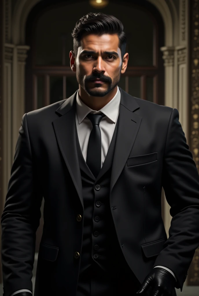 40 years old,daddy,"satin suit ",hd ,in the office,"big muscle", gay ,black hair, face,masculine,strong man,boss ,handsome,lecherous dad, ,dad is handsome, horny dad, very big bulge in satin suit trousers, musculer chest, big well maintained beard, moustache, boss, sexy, thick thighs