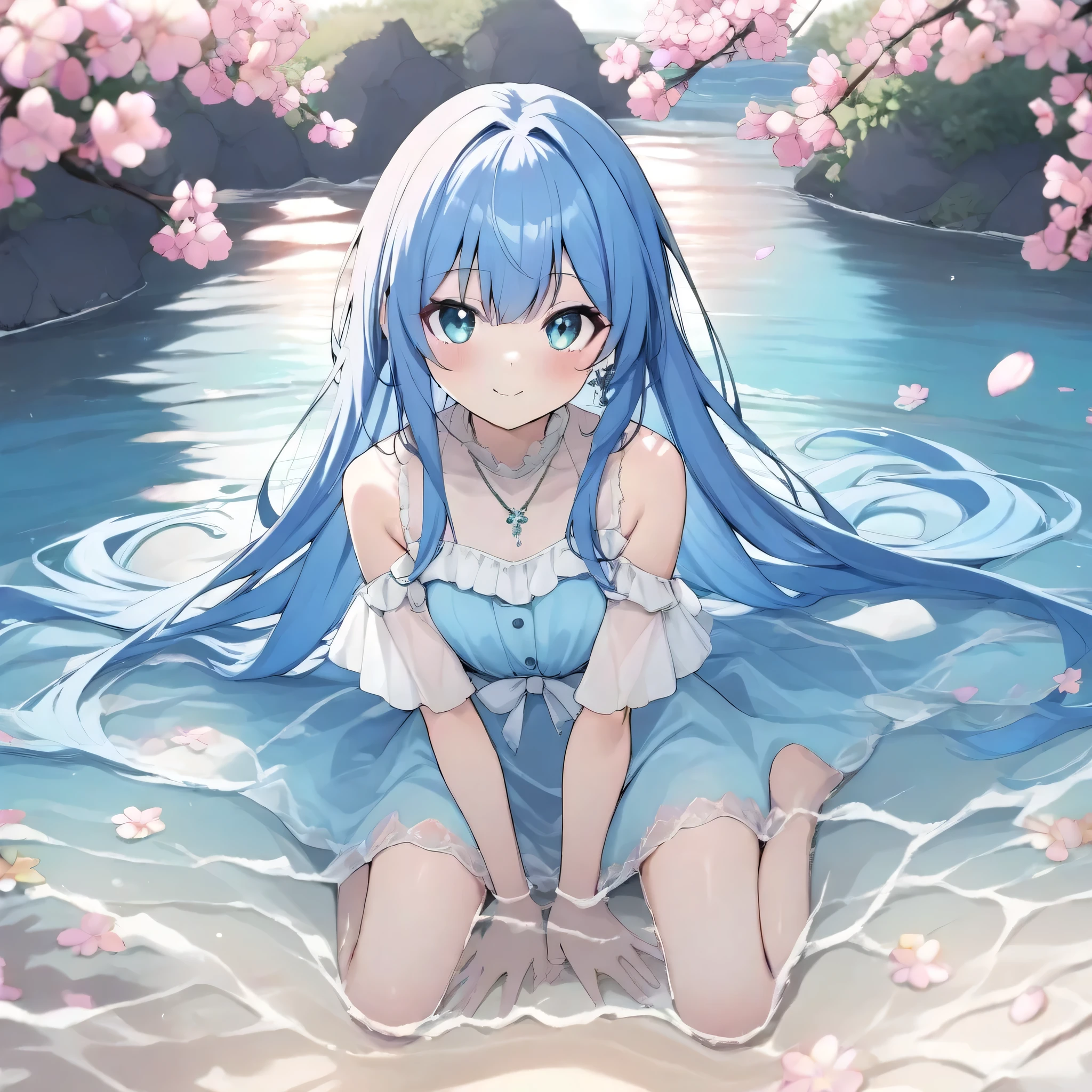  1 girl, In the water,(masterpiece), ( best quality), (Super detailed),  is so beautiful, up to date,  beautiful illustration ,