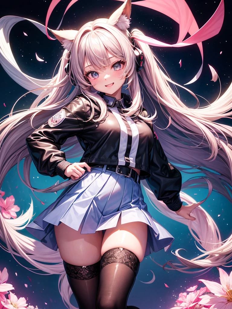 Best Quality，Young Girl， girl，，Young，Light novel， girl，Beautiful girls，８K，Perfectly portrayed，smile，High quality，New uniform coordination，Absurd，colorful，masterpiece，Long Hair，Sparkling，Horny girl，Naughty Girls，Angel，Perfect Face，strongest，Cute uniform，blazer，mini skirt，tights，stylish，