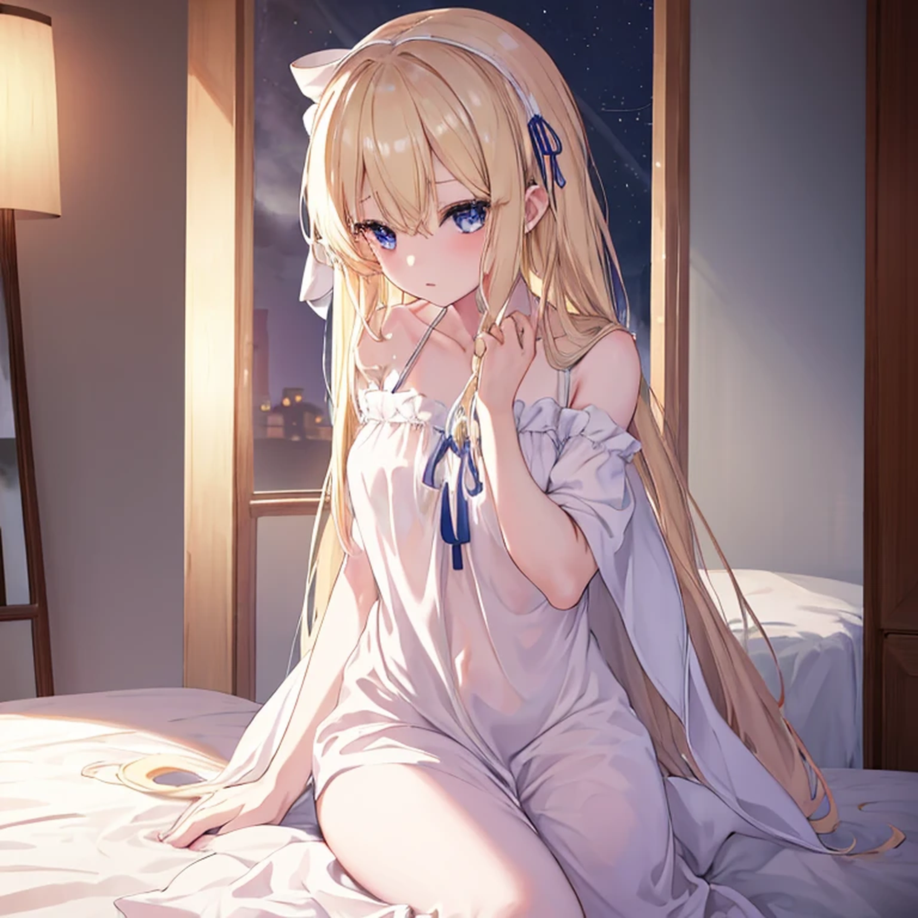work of art, epic details, ultra detaild, best resolution, blonder woman, BEAUTIFUL ELF, rosto angelical, sculptural body, wearing loose, fuzzy white kigurumi pajamas with a panda bear hood, perfect hands, sleep expression, eyes locked, sleeping, Scenario: inside your room, supper: sleeping, no mistakes, epic details na face, ultra perfect eyes