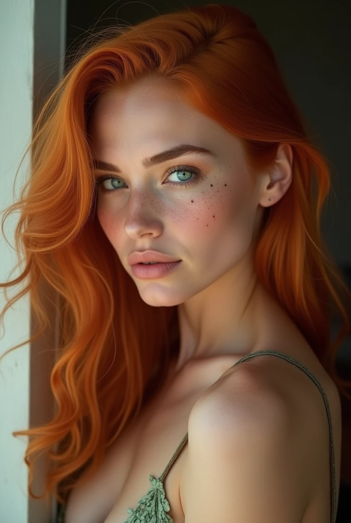 sensual girl, tall stature, tall stature, full body (8K, unedited photo, highest quality), (wide and provocative smile), big ???????,(epic realistic: 1.5), (very giant ???????), she has the biggest ???? in the world, ????? ???????, ((full body)), ????, woman, dynamic posture, ?????? pose, (detailed eyes: 0.8), ????, (looking at camera: 1.4), (highest quality), (best shadow), intricate details, cinematic, ((skin : 1.4)), Interior, dark studio, (HDR: 1.5), detailed and muted colors. premium freckles, green eyes, big eyes, highly detailed eyes, perfect eyes. (bright lighting: 0.7), masterpiece, high-angle shot, raw photo (pale 22-year-old German woman, looking at viewer, foxy look), cute (untanned, unkempt, with matted colored hair bright red), (photo), full length portrait, perfect face, captivating eyes, bright details, pouting lips (high skin detail), ?????????????, key lighting, medium depth of field, Canon 5D, 50 mm lens , (ultra detailed, complex detail), sharp focus, soft colors, 8K, absurd, 8mm film grain, war photography, ???????? with the camera, too-giant ???????.
