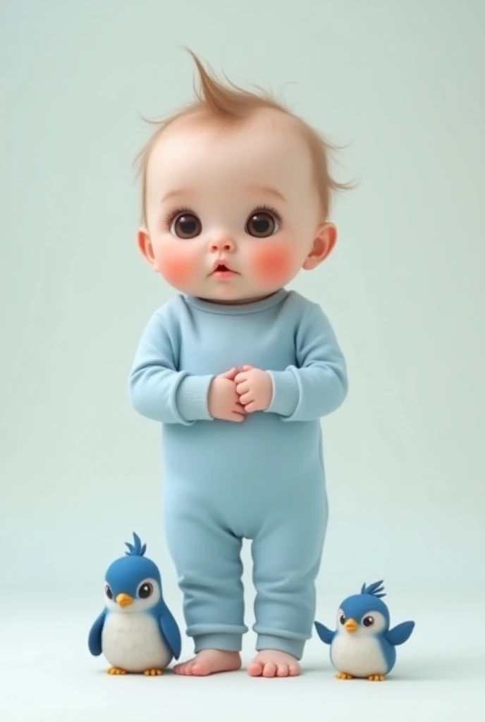 Draw gender characteristics,Refine the chicks。