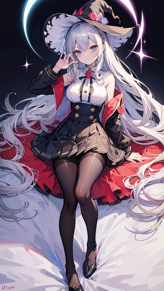 ((2D beautiful girl、top-quality、Perfect Finger 1.5、Perfect Anatomy 1.5、extremely delicate and beautiful illustration))、(Blur the background：1.3、(transform sequence)、((santa leotard))、14years、(beautiful slender girl)、Fractal Art、baby-face、((stright long hair))、Beautiful big drooping eyes：1.1、Small, open-mouthed smile、(Full body depiction：1.1)、（1 persons）、Christmas Party、Cat's ears、leotard、christmas leotard、（tights）、