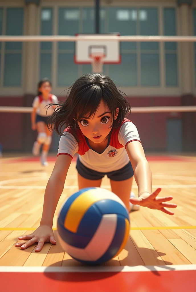 Trying to hit serve in white jersey, Shin Hanga, wearing volleyball jersey, Kim Tae-joon, Yoon Se-sung, Shin Min-jung, Shin Jin-young, Choi Hong-hwa, Kim Hyun-joo, Japan