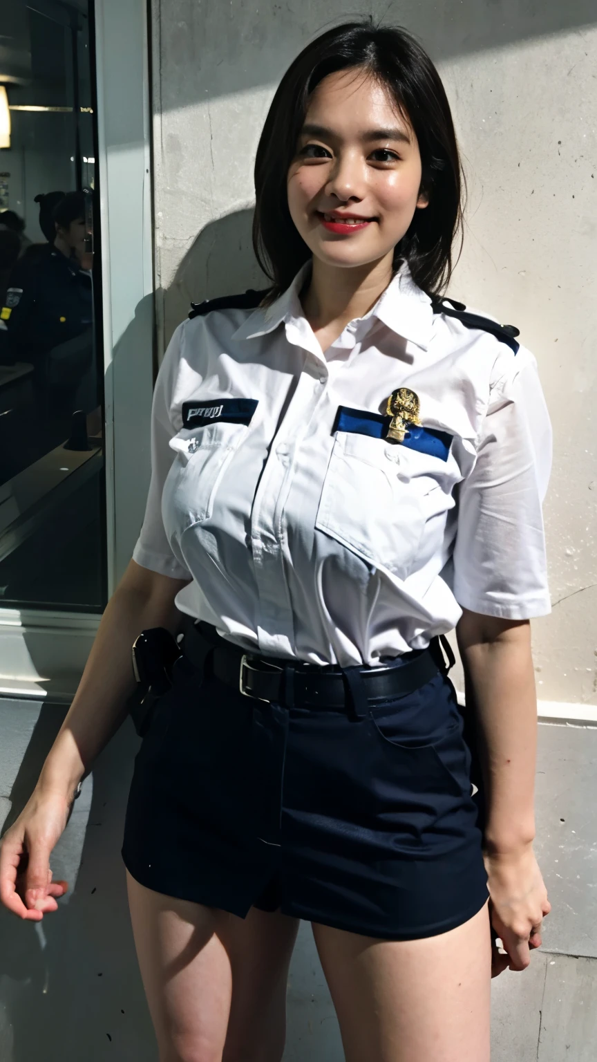 Big Breasts　 Female police officer