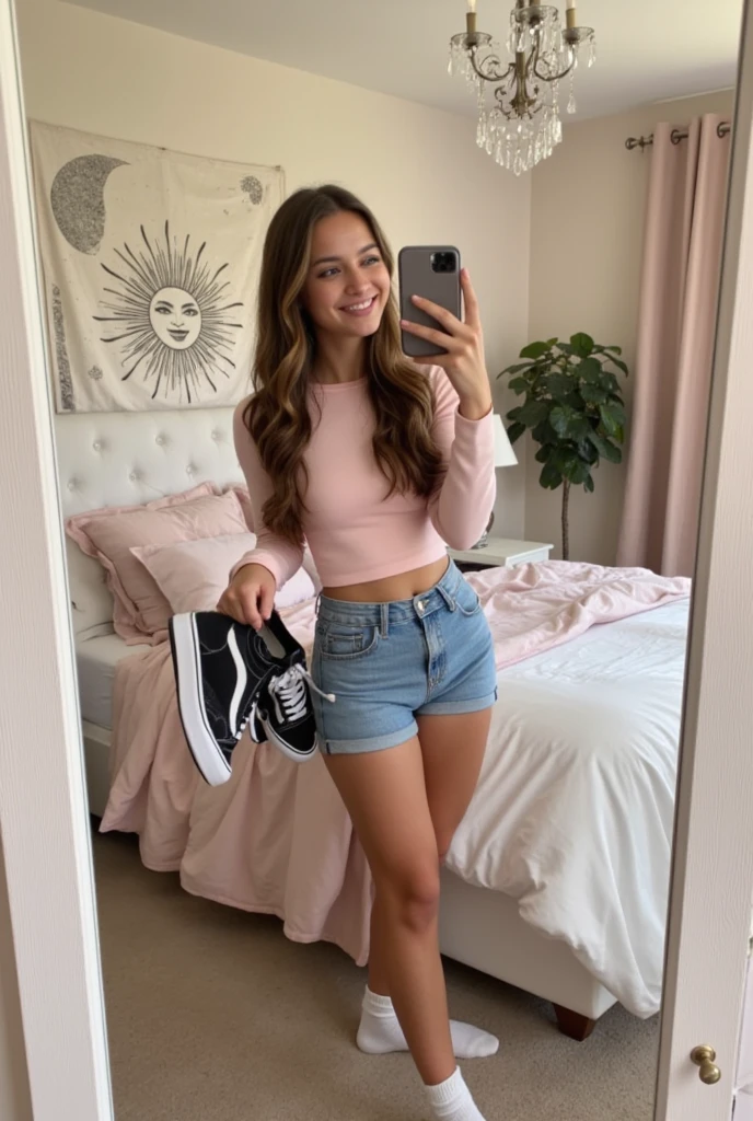 Beautiful 18 year old woman, Brown hair