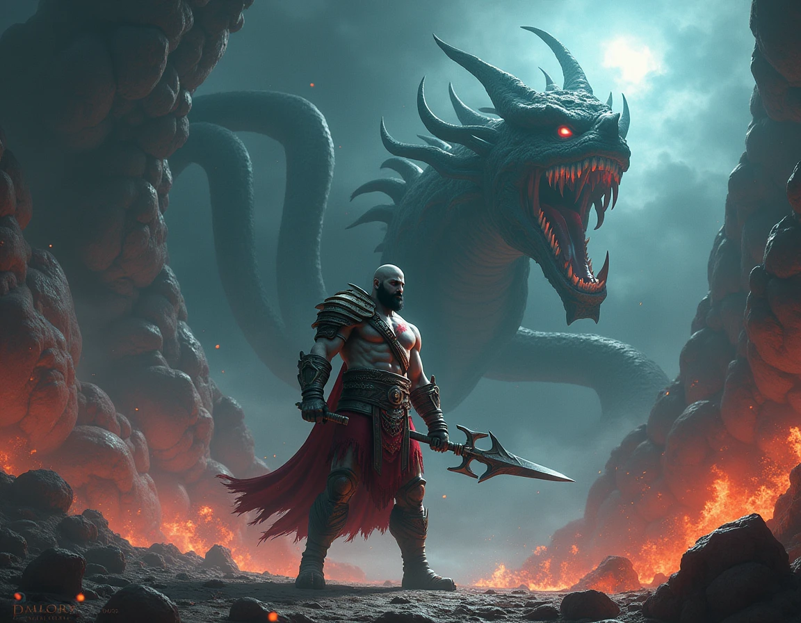 8k Black Myth: Wukong in the universe with a dragon background