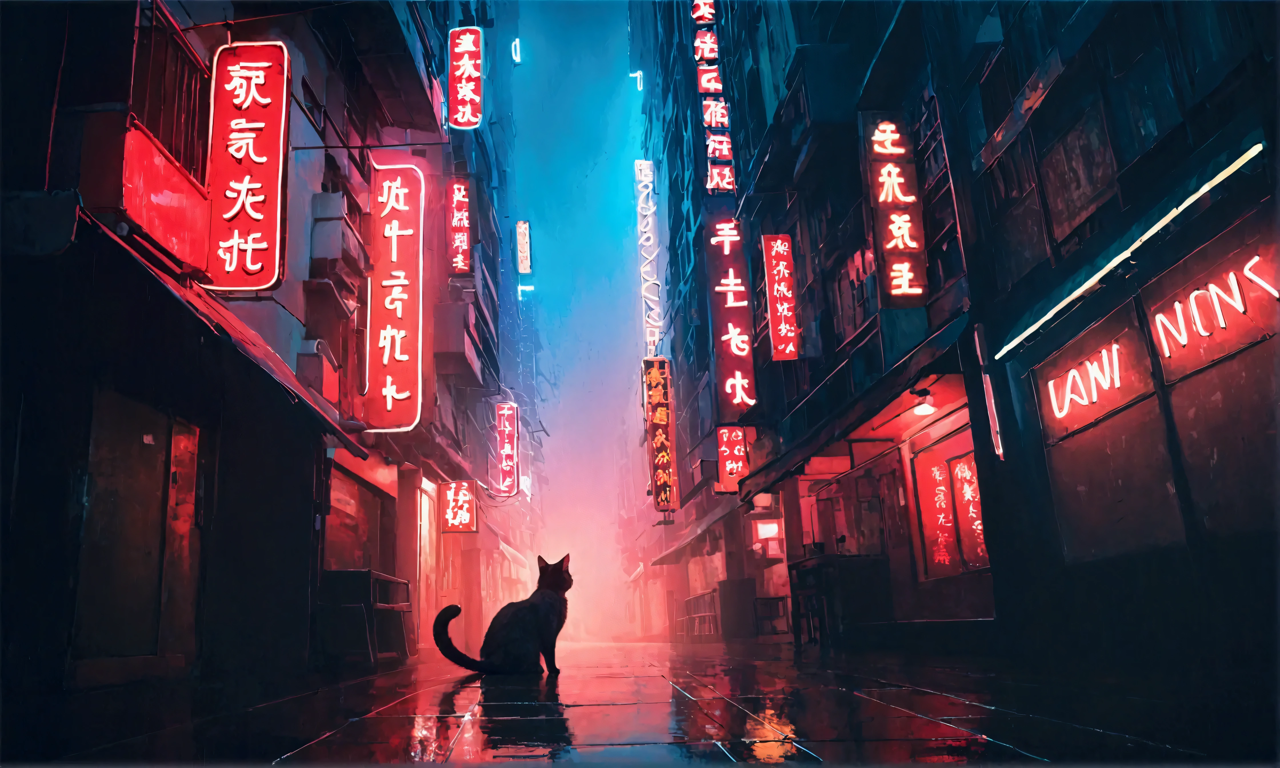 (snapshot:1.3) photo. of Beautiful Hong Kong neon city. realistic photos.(Lively cute furry (cat:1.3) people). night (entertainment district:1.3).fixed focal lens, high contrast,Hong Kong action cinema style,great lighting,dynamic angle, . BREAK .quality\(masterpiece, best quality,8k,wallpaper of extremely detailed CG unit, high resolution, top-quality, top-quality real texture skin, hyper realistic, increase the resolution, RAW photos, best quality, highly detailed, the wallpaper,golden ratio,high saturation realism, vibrant colors, dramatic lighting, persuasive storytelling, atmospheric scenery, captivating visuals, intricate details, strong emotions,dreamlike world\)