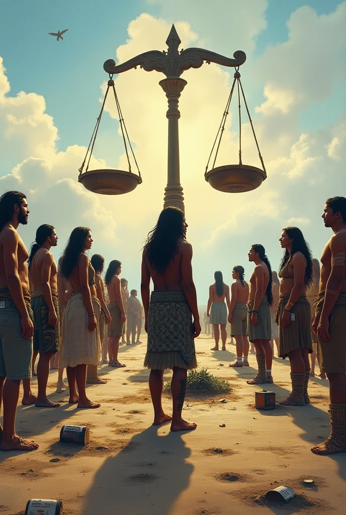 Strong, bearded Iranian men pray kneeling in their underwear and Islamic caps on their heads inside a plot of land and in the background, behind the wall, evangelical women in dresses pray standing up..
