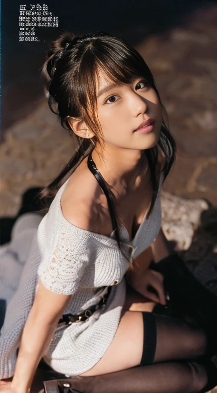 (From a straight above, bird's-eye perspective), 1girl, Realistic Chinese pretty teenage girl,16-years old, pink colour Hanfu, erotic, small breast,greasy, knelt on the floor, eye gazing up to the camera, with sweat on body, sweat body, sweat breasts,wet body,wet chest,wet breasts, waiting for punishment, beside the window