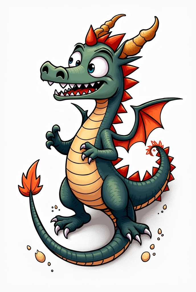 Quero um pet shadow dragon do jogo adopt me no Roblox. I don&#39;t want it realistic, I want him to have a 2D theme with his mouth open, smoke coming out of the nose with an orange background 