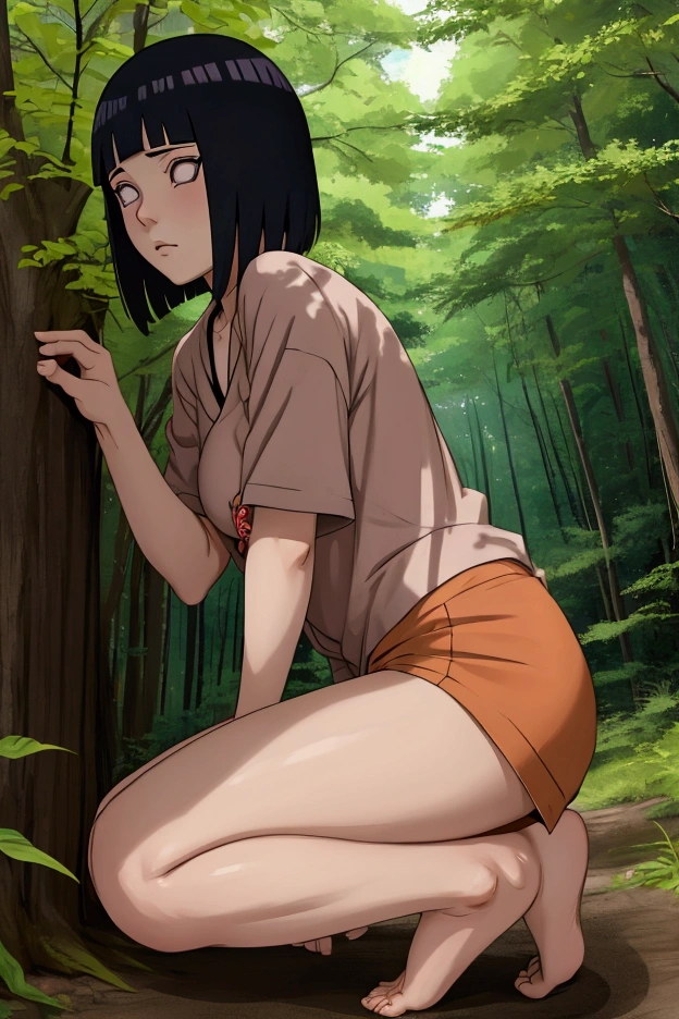 Animemilf pooping in yard nude 