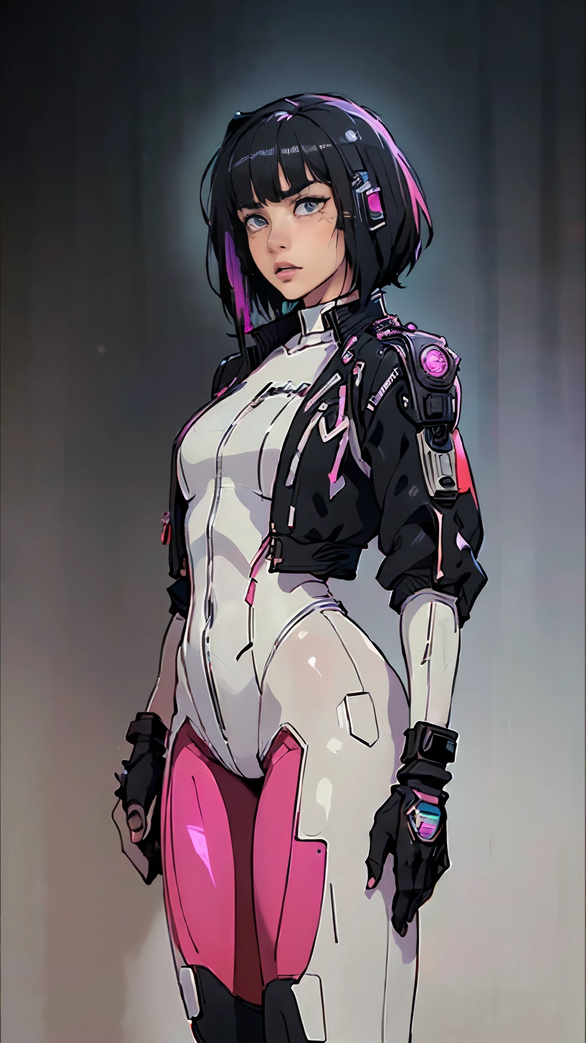 highly detailed portrait of 2 tatooed women, one black woman in a mini-dress and one Caucasian woman in a mini-dress, 2girls, by Atey ghailan, by greg rutkowski, by greg tocchini, by James gilleard, by Joe Fenton, by Kaethe butcher, voluptuous, super detailed face, ample curvaceous, highly detailed accentuated big booty with phenomenal detailed booty cheeks, great aesthetics, gradient purple, neon color scheme, grunge aesthetics, nightclub background, cinematic lighting, 32k, uhd, 