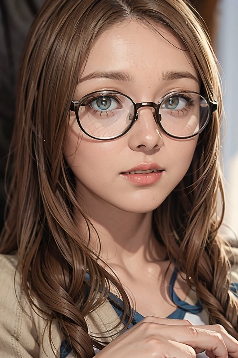 with glasses