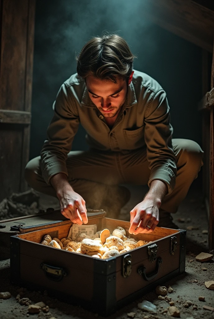 A goldsmith is lying unconscious in his shop and around him the shop is empty and all the jewels are missing and the shop is also built according to modern requirements.