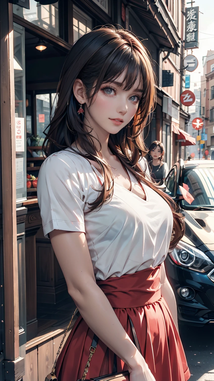 (Intricately detailed photo),(photorealistic)),((Ultra Real),(sharp focus)),((highest resolution)),((the most absurd quality),(masterpiece)),((best high quality real texture skin)),(Illustration), (32K),(Best Illustration),((Highly quality texture hair)), (perfect proportions),((anatomically correct)),((perfect female body)), ((firm and full normal breasts:1.2)),beautiful cheekbones,(Super beautiful),(highly detailed realistic slim face),(ultra detailed eyes),(tired and sleepy and satisfied:0.0),realistic brown_eyes:1.4,perfect round eyes,finely detailed pupils,BREAK,detailed lips:1.3,makeup:1.2,red_lipstick, (Wallpaper), Solo, (Dynamic Pose), cute Korean star female 17 yers old,(((uneven twintails, slightly smile, colorful t-shirt,break, Skirt (black), black belt, in the bus)Intricately detailed:1.44)), clear facial features ofsharp and realistic details, Sony FE, 35mm, soft cinematic lighting,