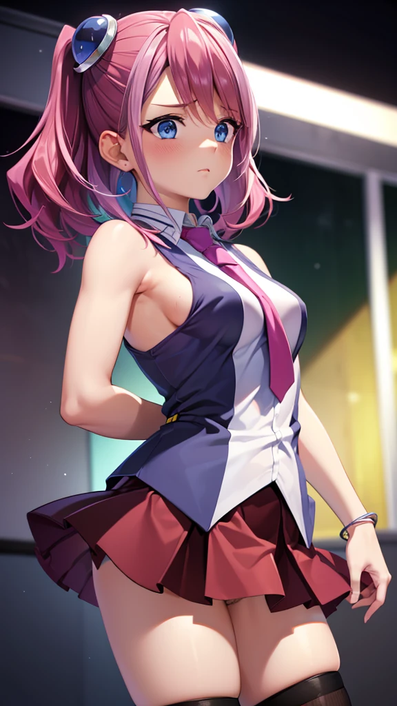 masterpiece, best quality,lacus-bk, 1girl, solo,armpit,bare arms,bunny girl