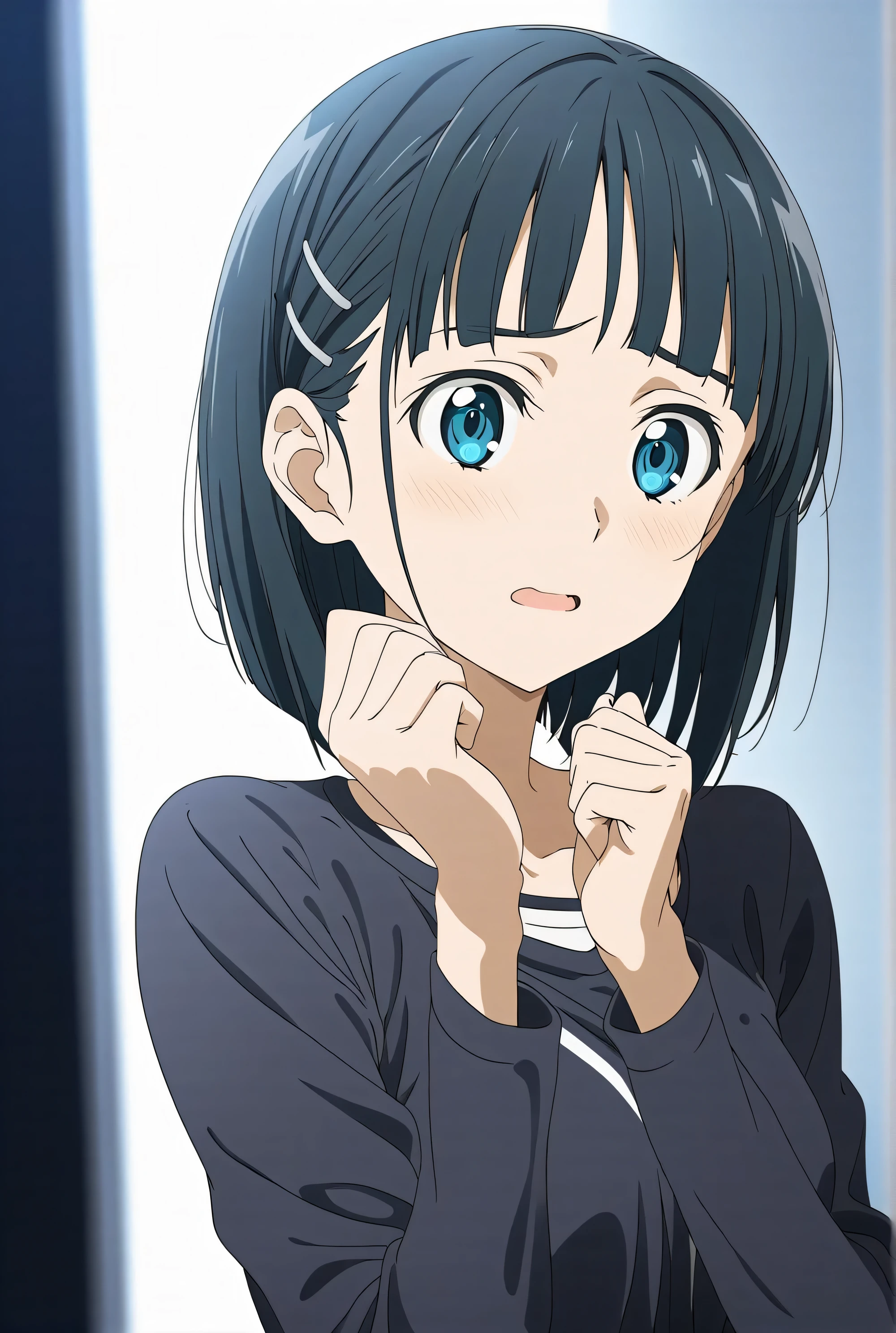 best quality, great quality, is so beautiful, absurd, 1 girl, Kirigaya Suguha , Sword Art Online , perfect face, 4K, extremely detailed anime illustration,expressive eyes