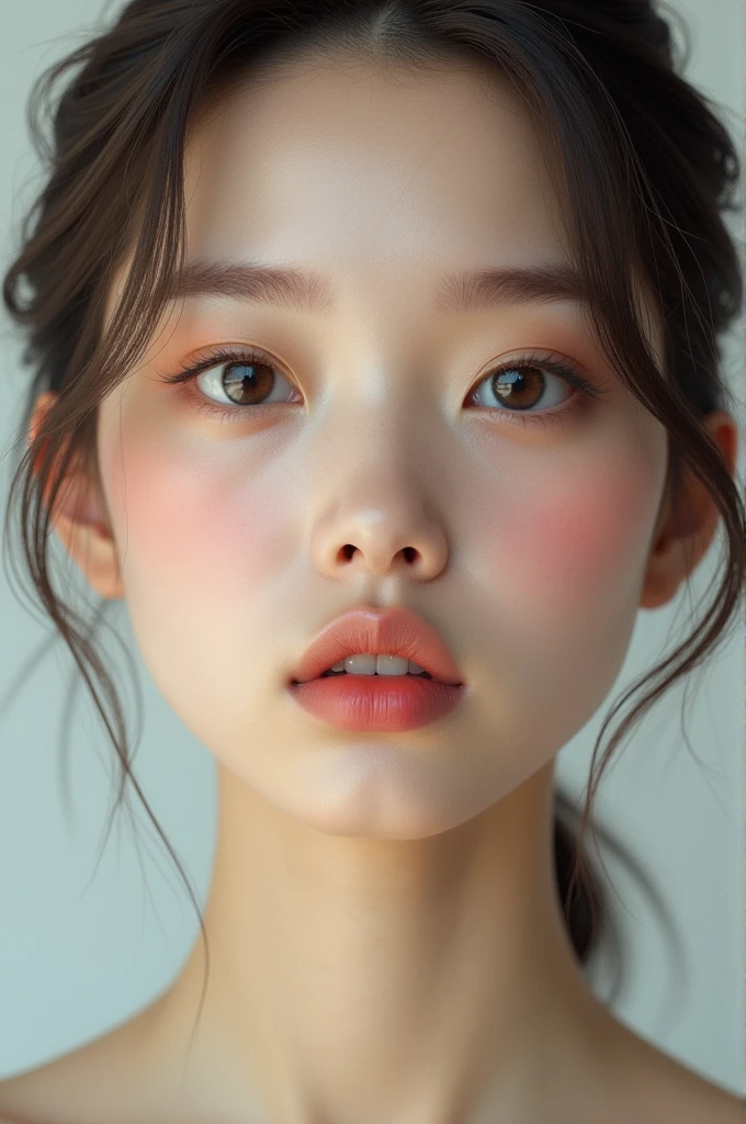 (Photo Real:1.4), (hyper realisitic:1.4), (Smooth lighting:1.05), 1 girl, melancholy, Close-up of the face, Soft lighting, Back lighting, (Finest Real Textured Skins), Super fine face, glowy skin, retinas, Anatomically correct, acurate, (medium Hair:1.1), Textured skin, High quality, high details, Best Quality, High resolution,