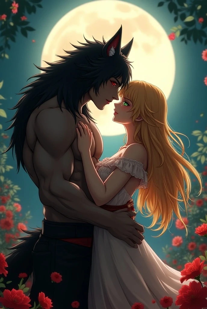 one side of evil and another of love anime but in the form of kekos