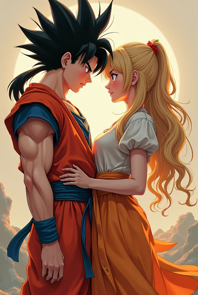 Goku version of a woman having sex 