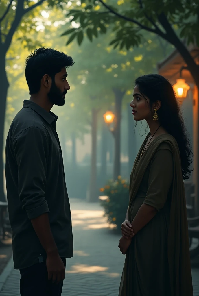 Handsome Man hugging his girlfriend from backside boy looks sad he is tall with fair complexion and girlfriend is beautiful round face
They look sad girlfriend is indian
They both are gorgeous make the guy more attractive