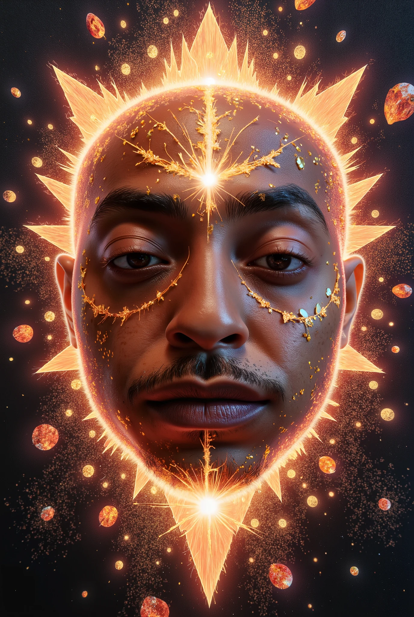 ral-fluff, of Nztykle , (BOld Text says "NA LISTEN":2.3 ) , (skin bald:2.3 Male ) , (BAld Head Masculine:1.3),(tmasterpiece,best qualtiy:1.2),illustration,8k wallpaper,Dazzle,(Portals:1.1),(Otherworldly creatures:1.2),(magic energy:1.1),(floating debris:1.05),(glowing third eye:1.1), DIamonds,Glyghs, (strong lights:1.05), (illumination:1.05), (fantasy:1.15), (hyper realisitc:1.1), (mistic:1.05), (intriguing:1.05), (Ethereal:1.08), (mistic:1.1), (cosmic:1.05), (interdimensional:1.1), (unearthly:1.05), (spellbinding:1.1), (Unforgettable:1.05), (Fantasy art: 1.1),(number art:1.05),(magic realism:1.08),(Epic:1.1),(concept-art:1.05),(highly detailed:1.1),(cinematic ligh:1.05),(ultra-realistic realism:1.05),(mistic:1.05),(astounding:1.1),(mind bending:1.1),(Unbelievable:1.05),(otherworldly landscapes:1.1),(breath-taking:1.05 ), (incredulous:1.05), (portal opening:1.05)