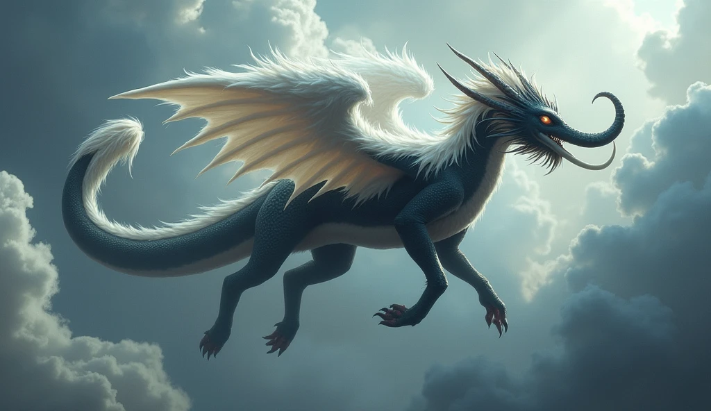 eastern dragon flying in the sky, clouds,
vibrant colors, colorful art style, 
soft lighting, soft shadows, detailed textures, dynamic lighting,  
nice hands, perfect hands, 
<lyco:GoodHands-beta2:1.0> 
<lora:add_detail:1>