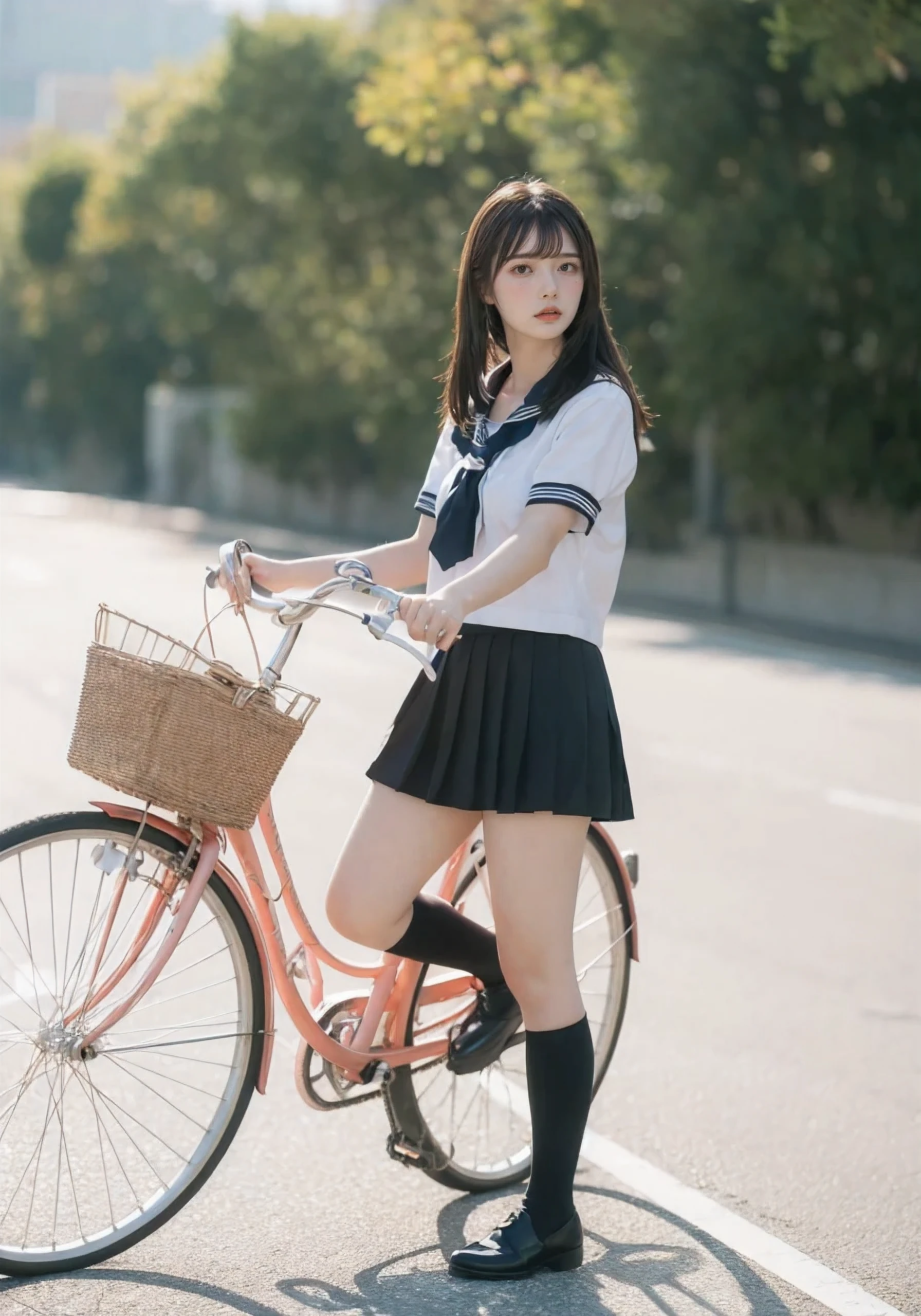 Masterpiece, 8k, Wallpaper, top-quality, High school girl, Photorealistic, (Plump breast:1.3),
(smile:1.2)