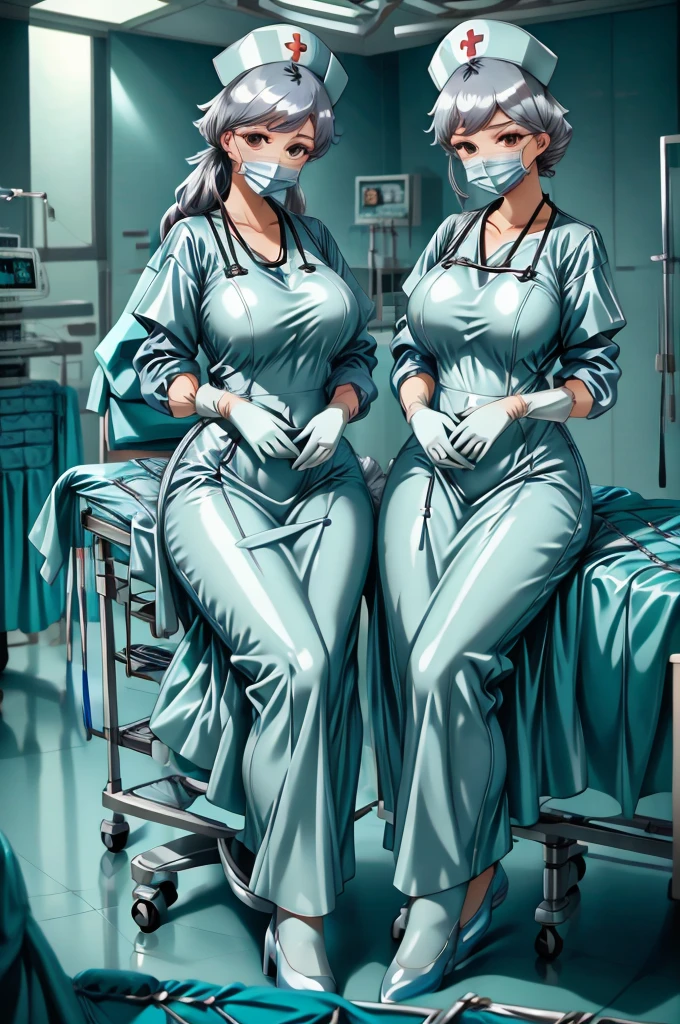 nurse uniform,hospital, latex nurse suit,nurses,busty,elbow gloves,labcoat,black hair woman,blueeyes , gigantic ,medical instruments,asian nurse,two nurses,speculum,examination room,oversize ,big ass ,strap on, lay on table ,legs spreaded,giving birth,gyno chair , dentist,Milf,latex,yellow uniform,oversize breasts,diaper