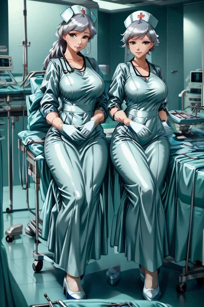 nurse uniform,hospital, latex nurse suit,nurses,busty,elbow gloves,labcoat,black hair woman,blueeyes , gigantic ,medical instruments,asian nurse,two nurses,speculum,examination room,oversize ,big ass ,strap on, lay on table ,legs spreaded,giving birth,gyno chair , dentist,Milf,latex,yellow uniform,oversize breasts,diaper