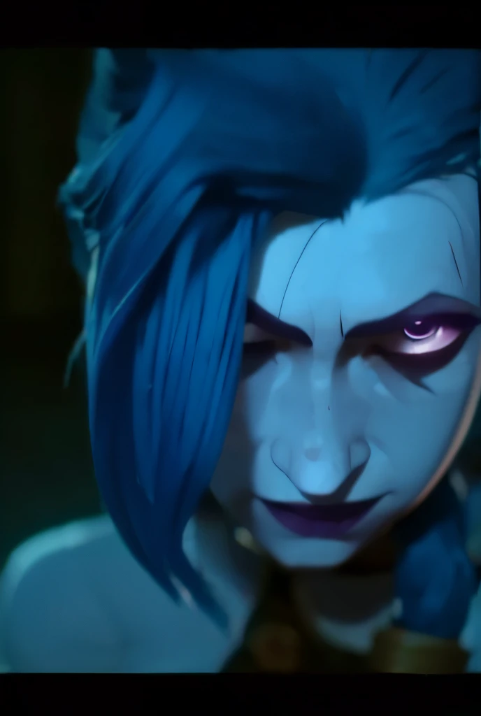 Jinx. Best quality, master piece, detailed, intricate, realistic texture, 4K. Cinematic lighting.