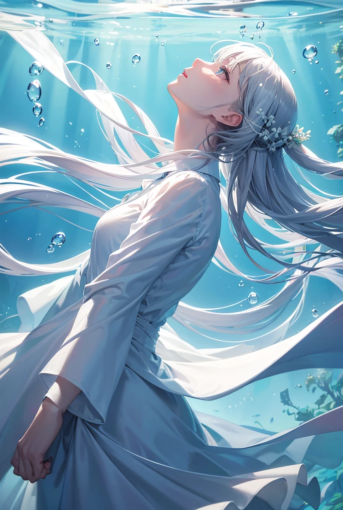 , by wanke, by ajimita,
1girl
extremely beautiful detailed piercing eyes,
a girl immersed in a magical garden at twilight. She stands beside a luminous waterfall, cherry blossoms gently falling around her. The soft glow of fireflies and the distant twinkle of stars add an enchanting ambiance to this serene and otherworldly scene
masterpiece, best quality, high quality, highres, absurdres, very detailed, high resolution, sharp, sharp image, 8k, vivid, colorful, stunning, anime