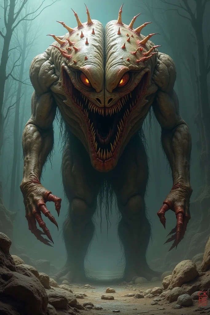 <lora:kUglyCreaturesV2:0.7>, u61ycre4ture,monster,creature,style,horror,scary,lovecraftian,grotesque,  monster attacking a woman with a ripped dress