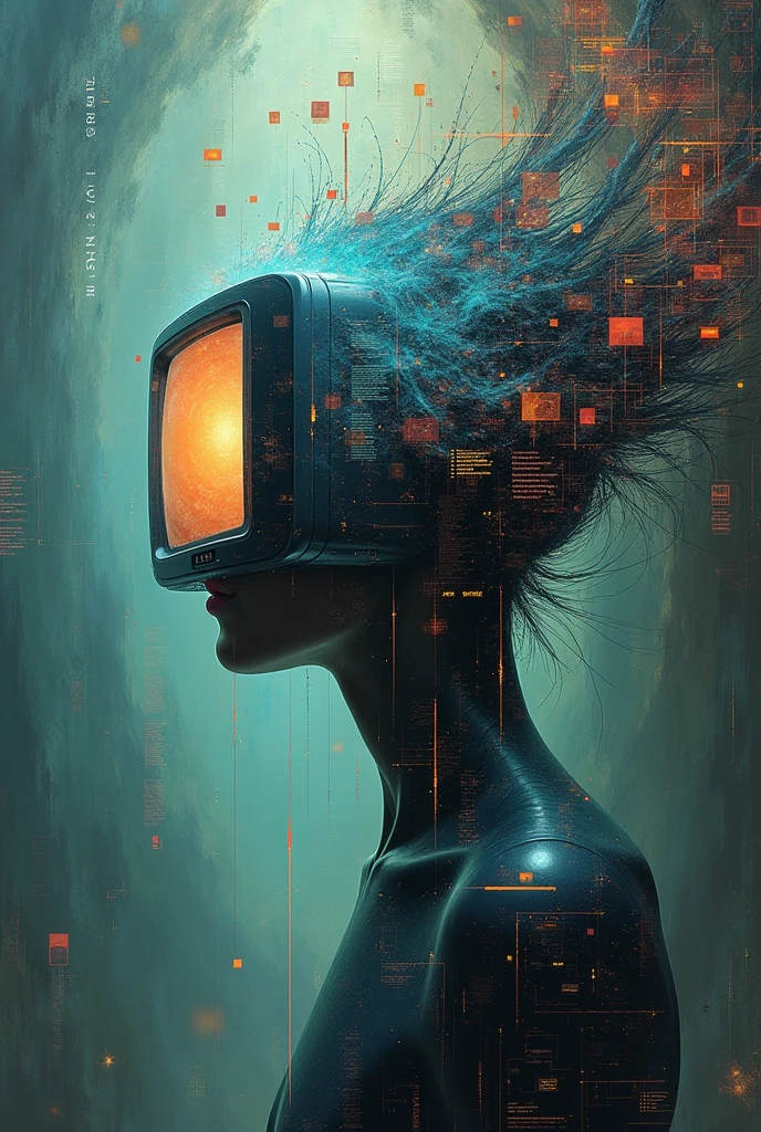 Can you generate a poster about the bad effects of technology