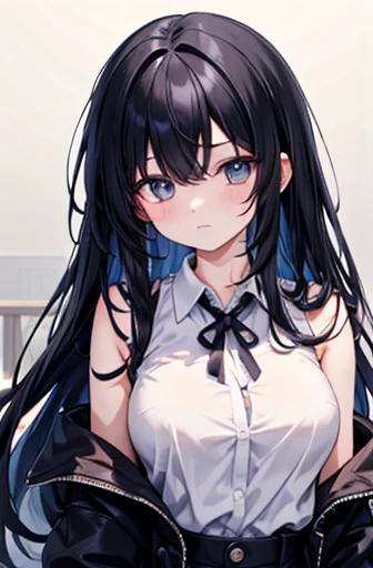 NSFW,masterpiece,Highest quality,High resolution,Super detailed,Yukinoshita Yukino\(My Youth Romantic Comedy is Wrong as Expected\),Black Hair,Long Hair,Light blue eyes,Turtleneck sweater,Sleeveless,Small breasts,Open clothes,Dissatisfied face,Embarrassed,blush,Shopping mall,(Bad looking middle-aged man),(Being molested),Being touched,(Squirting),Trembling,(Having sex),Insert,Creampie