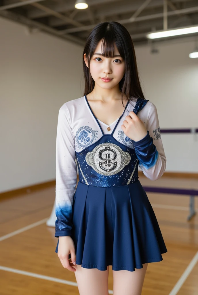 (8k, RAW Photos,highest quality, High resolution:1.1), (超Realisticな:1.4),(Realistic, Realistic:1.3),Japanese beauty、Rhythmic Gymnastics Club、Rhythmic Gymnastics Uniform、((Upper Body:1.3))