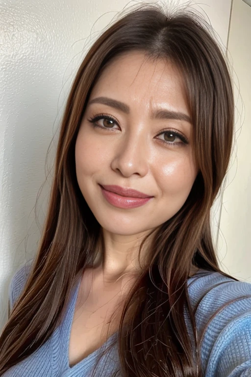 Selfie rosto de ,mulher japonesa (45 anos)