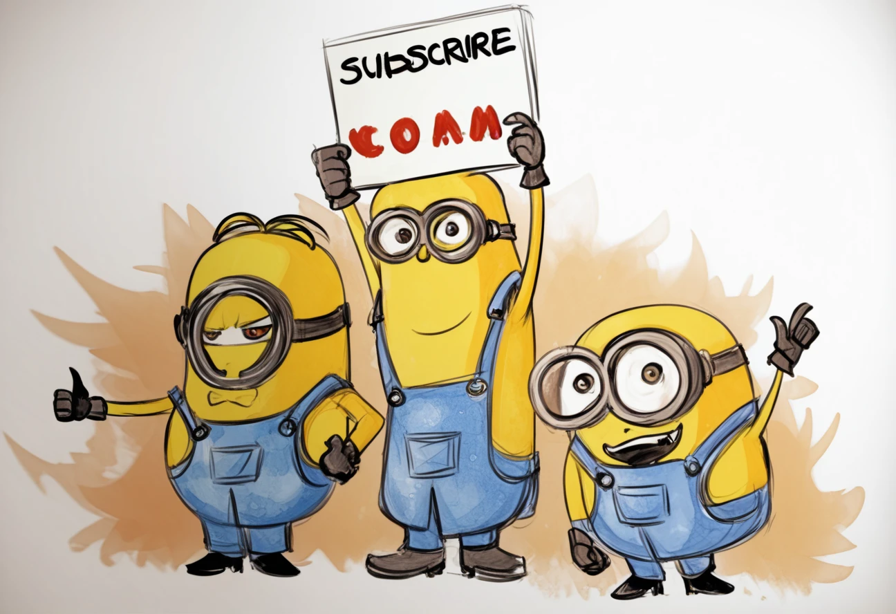 cartoon drawing of three Миньонs holding a sign with a sign saying subscribe, an epic painting Миньон, the Миньонs, Миньонs, Миньонs background,, официальный фан-арт, Миньонs screaming, официальное фан-арт, презренный, Миньон giving a thumbs up, Миньон, представление, ботаники, , презренный me, 🌻🎹🎼 (cartoon drawing of three Миньонs holding a sign with a sign saying subscribe)(cartoon drawing of three Миньонs holding a sign with a sign saying subscribe, an epic painting Миньон, the Миньонs, Миньонs, Миньонs background,, официальный фан-арт, Миньонs screaming, официальное фан-арт, презренный, Миньон giving a thumbs up, Миньон, представление, ботаники, , презренный me, 🌻🎹🎼 (cartoon drawing of three Миньонs holding a sign with a sign saying subscribe))